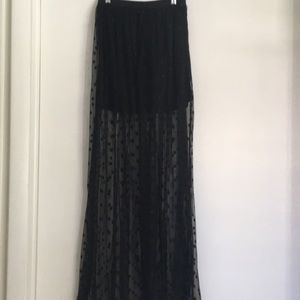 Black Nordstrom Maxi Skirt